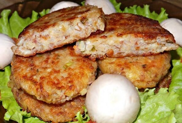 Chuletas de trigo sarraceno al vapor