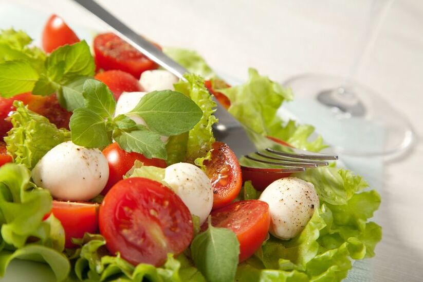 ensalada de verduras para la dieta Dukan
