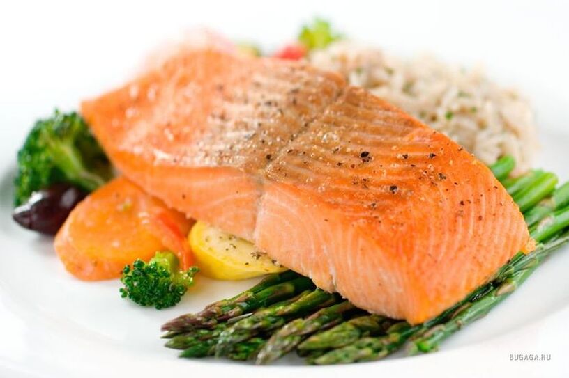 pescado con judías verdes para la dieta Dukan