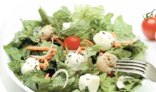 ensalada de verduras para la gastritis