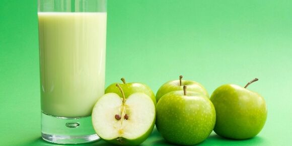 kéfir y manzanas para bajar de peso