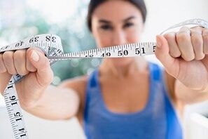 Centímetro y pérdida de peso con la dieta Maggi