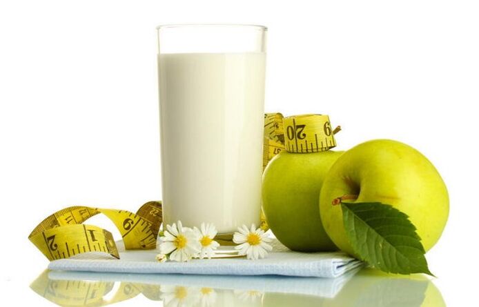 Kefir con manzanas